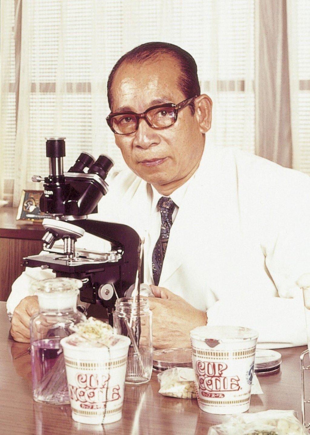 Momofuku Ando, inventor of the instant noodle.