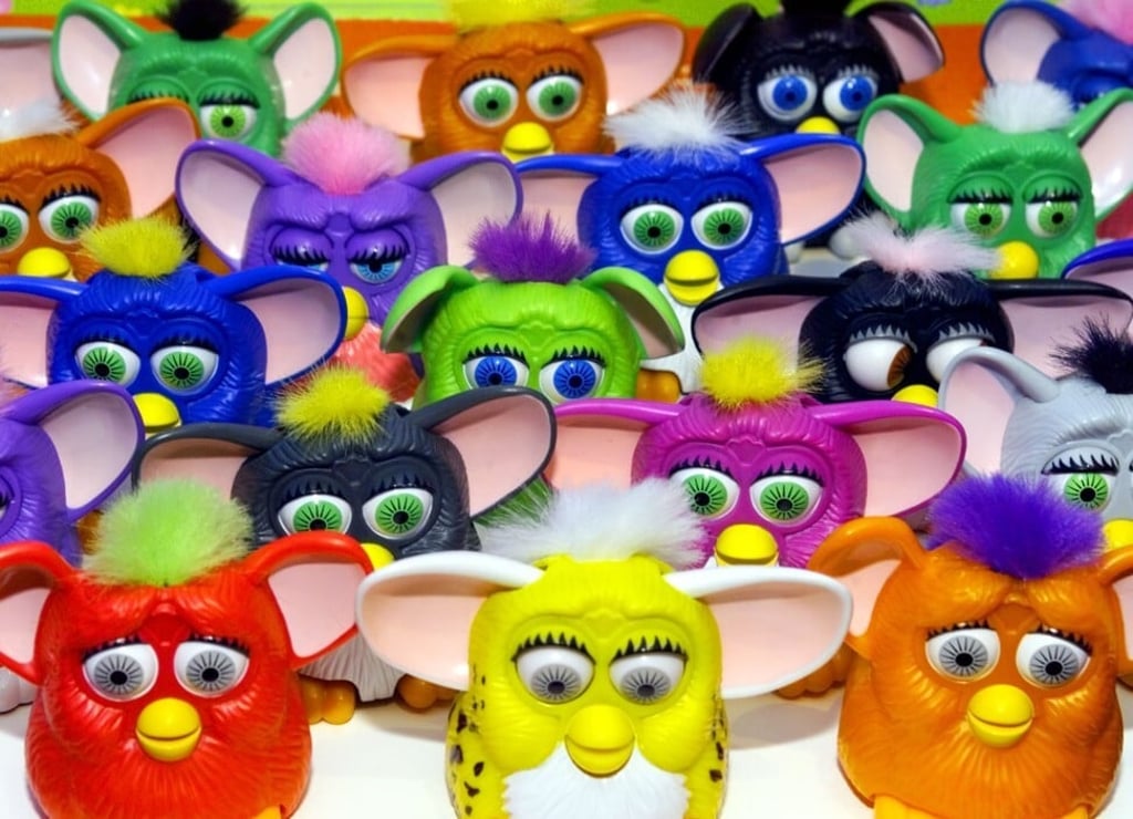 McDonald’s Happy Meals included scaled-down versions of Furby, the talking interactive doll which was very trendy in the 90s. Photo: Reuters