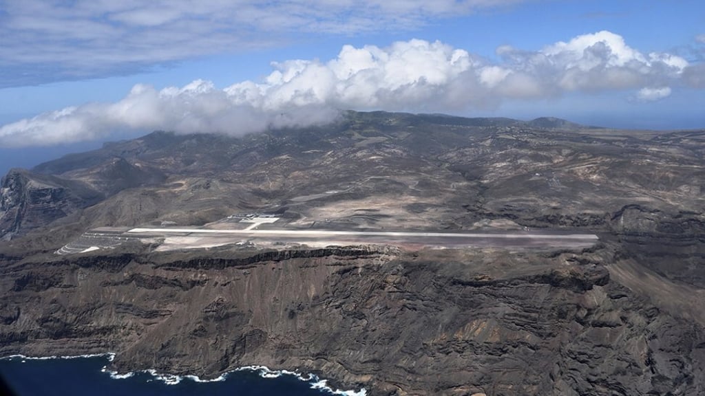 St Helena Airport, which began operations in 2017, is currently closed. Photo: sthelenatourism.com.