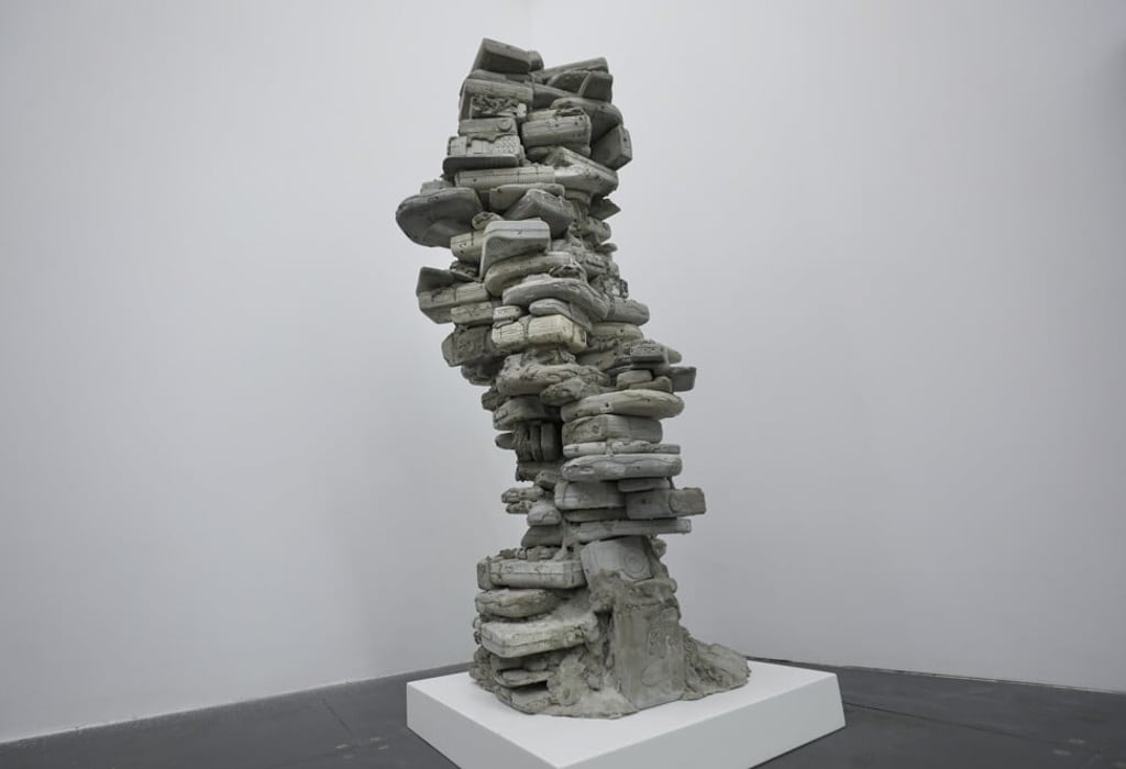 Andrew Luk’s Rarified Fossil Heap, a version of which is used in “Haunted, Salvaged”. Photo: James Wendlinger