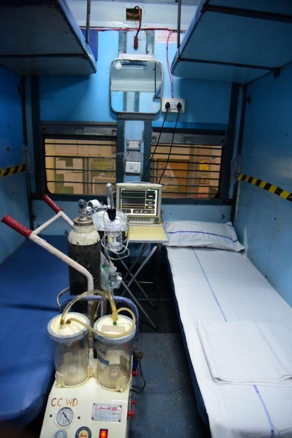 Indian Railways is converting carriages into hospital rooms to help in the Covid-19 fight. Photo: Twitter / @Piyush Goyal