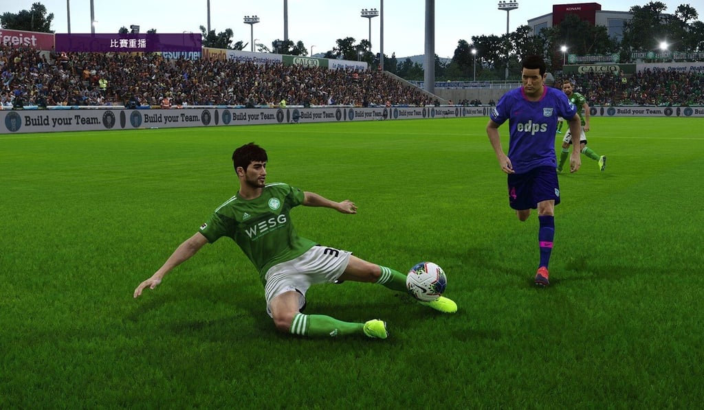 Kitchee and Tai Po players battle it out on the PES 2020 video game.