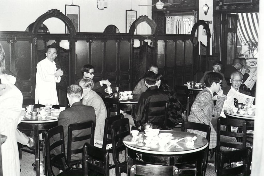 Luk Yu Tea House, in Central, in 1973. Photo: SCMP