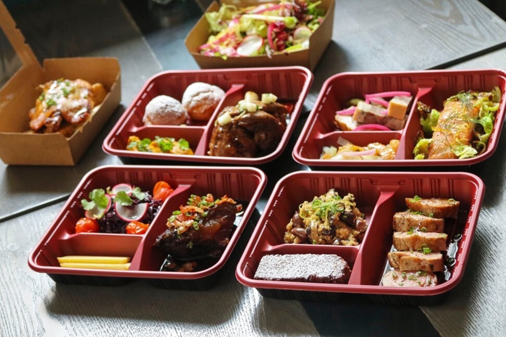 Takeaway lunchboxes are available for HK$138. Photo: Le Bistro Winebeast