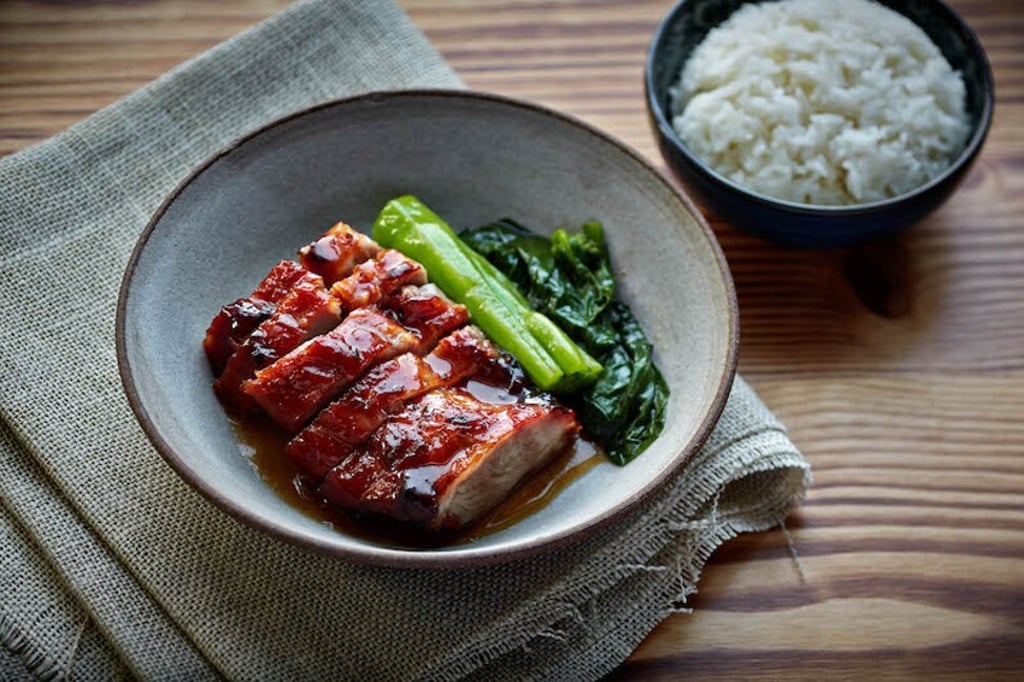 Meen & Rice's barbecue pork rice. Photo: JIA Group