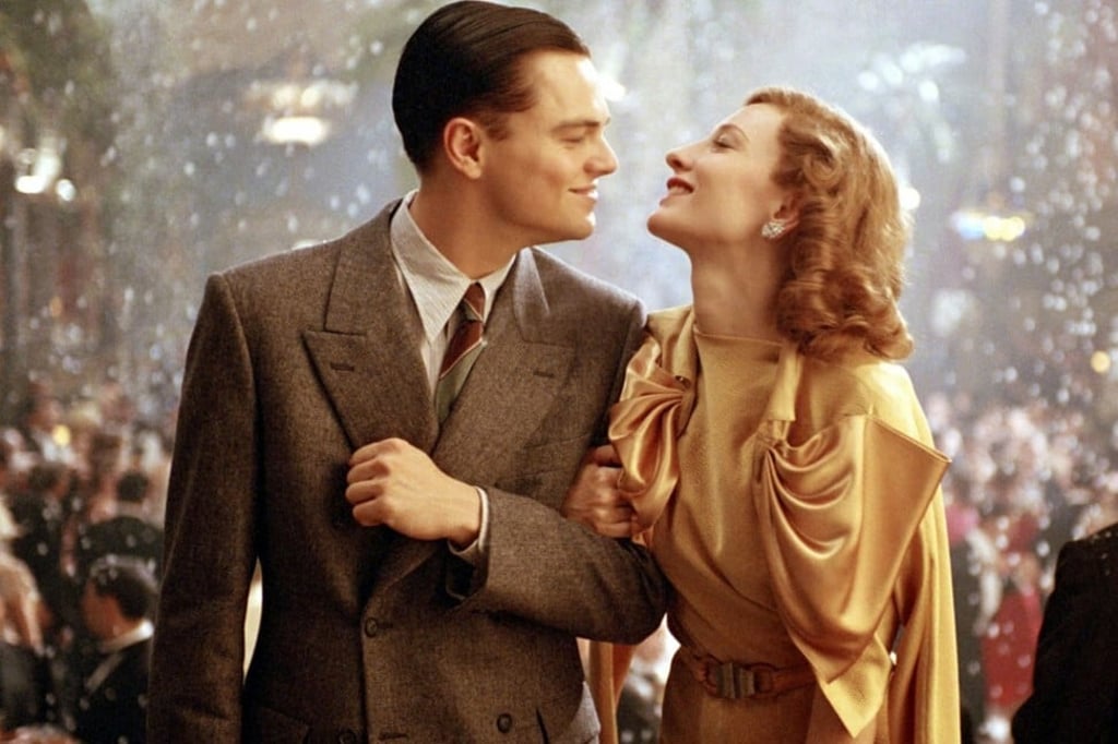 Leonardo DiCaprio and Cate Blanchett in a still from The Aviator.