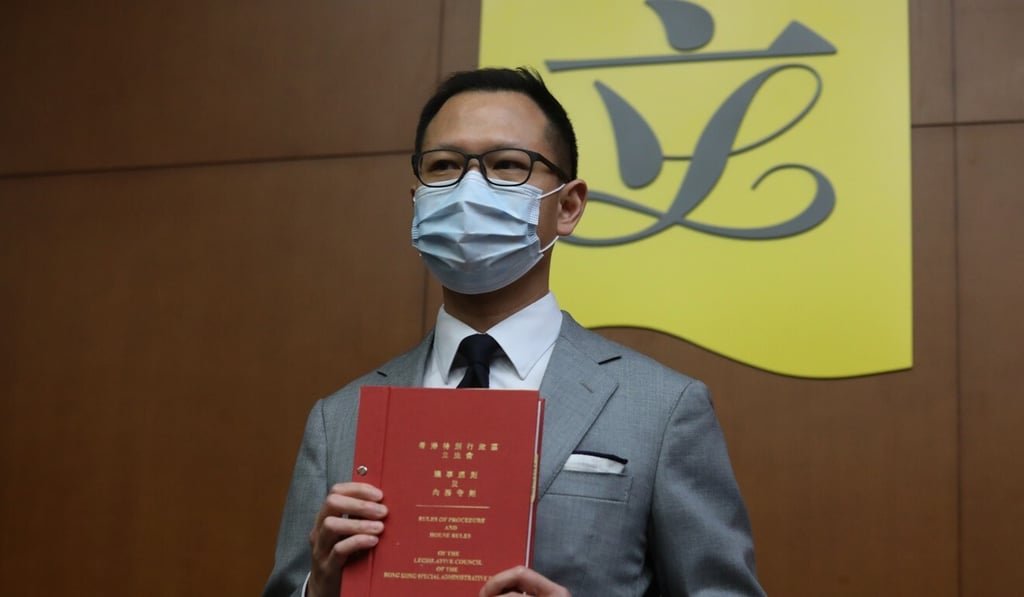 Lawmaker Dennis Kwok is one of those accused by Beijing of paralysing the legislature. Photo: Dickson Lee