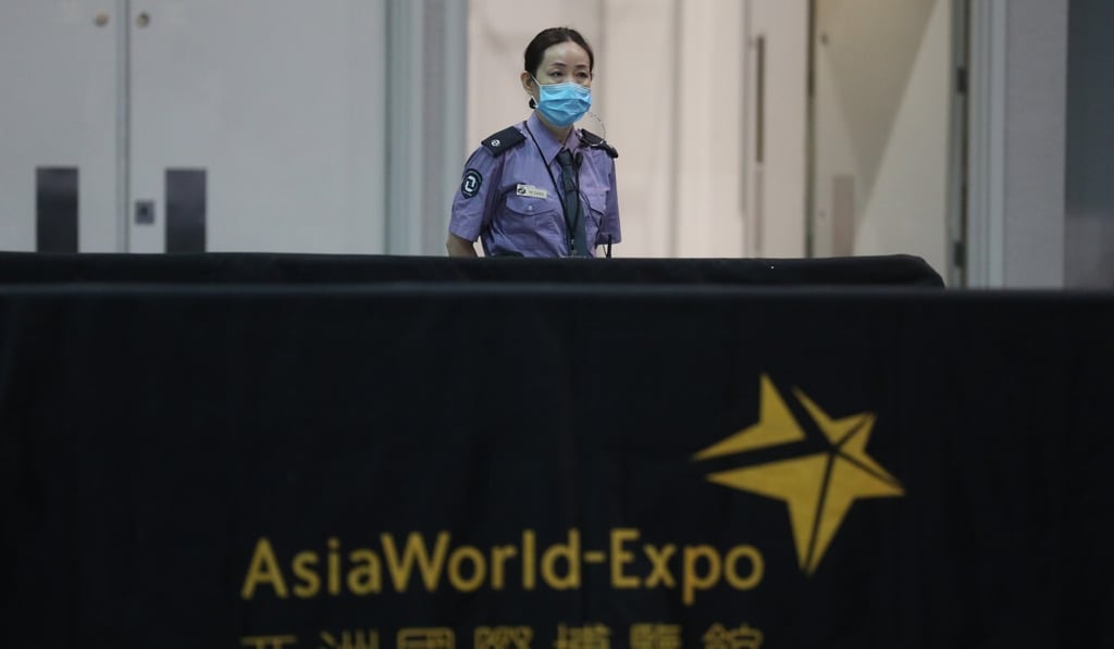All travellers entering Hong Kong from Europe and North America have been required to wait at AsiaWorld-Expo until testing negative for Covid-19. Photo: Winson Wong