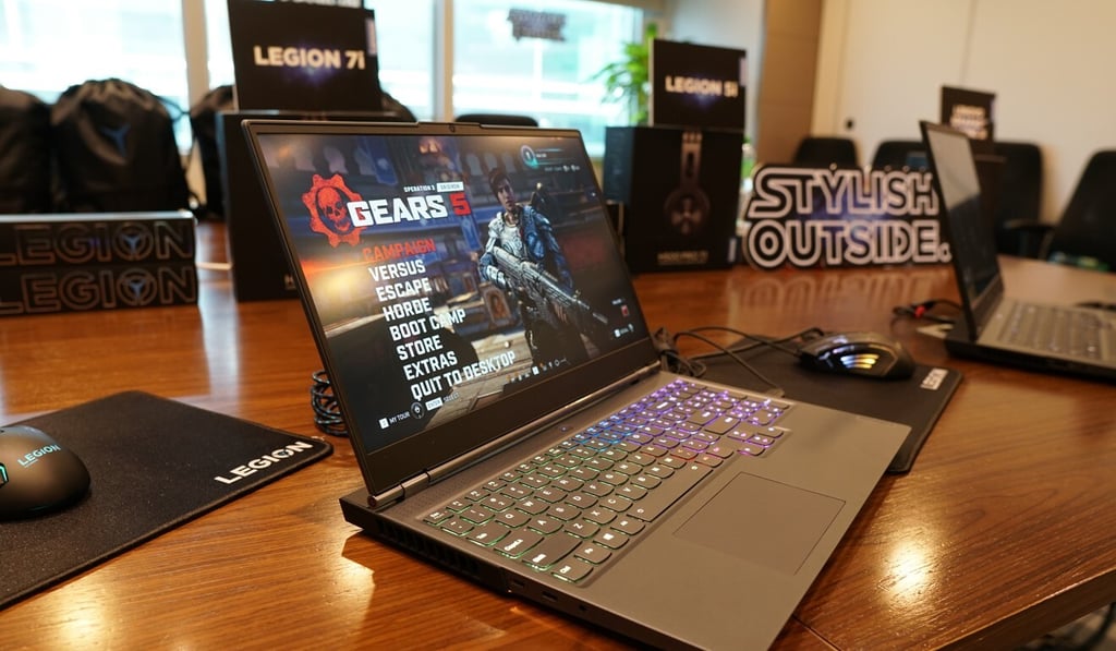 We played the graphically intensive Gears of War 5 on the Legion 7 and the game ran at an incredibly fast 100fps without issues. Photo: Ben Sin