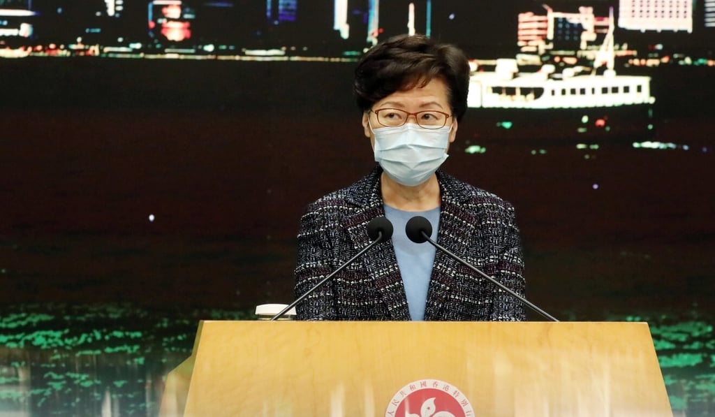 Carrie Lam said the liaison office had not interfered with affairs that Hong Kong was meant to handle on its own. Photo: K.Y. Cheng Carrie Lam said the liaison office had not interfered with affairs that Hong Kong was meant to handle on its own. Photo: K.Y. Cheng