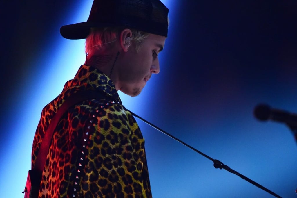 Justin Bieber performs during the Grammy Awards in Los Angeles. Bieber has scrapped his latest tour, postponing dozens of dates. Photo: AFP