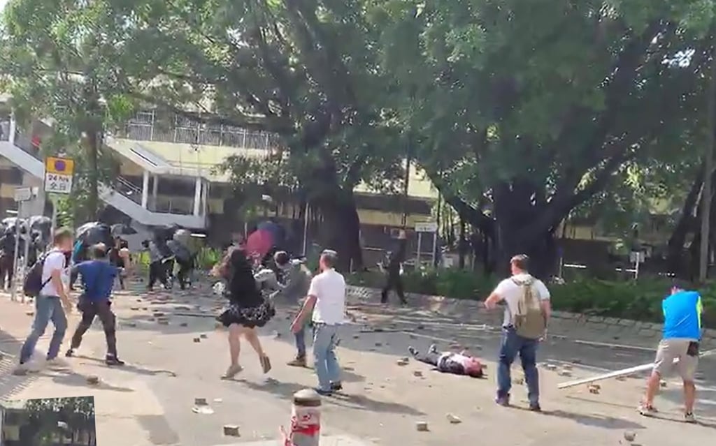 The row broke out between anti-government protesters and local residents in November. Photo: SCMP Pictures The row broke out between anti-government protesters and local residents in November. Photo: SCMP Pictures
