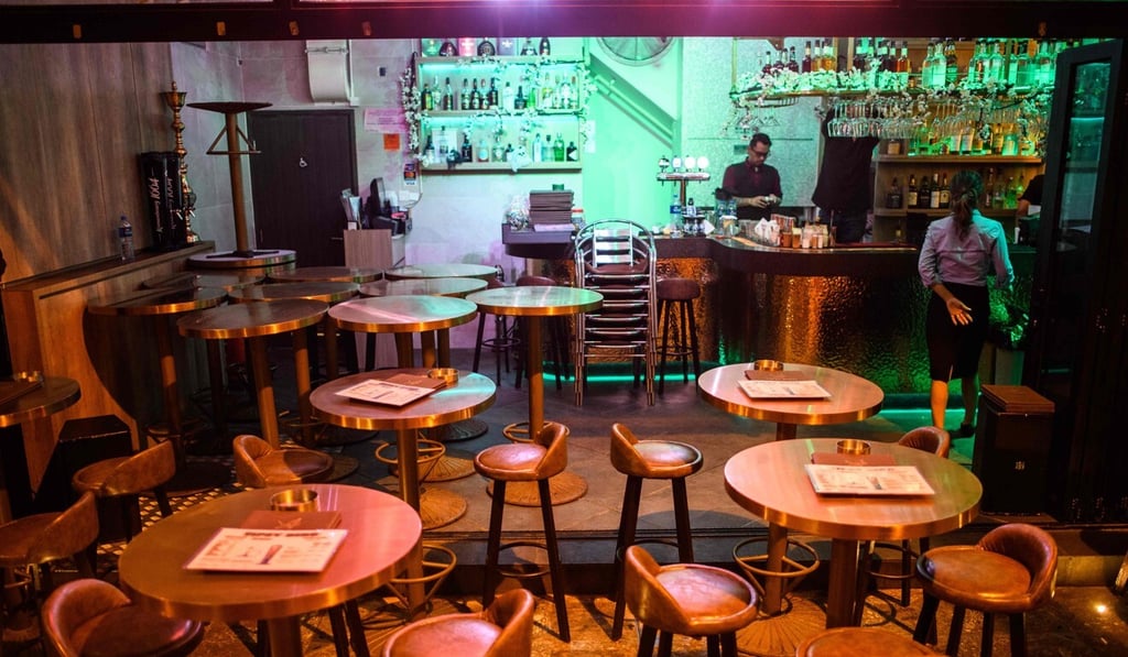 Months of protests and the Covid-19 outbreak has hit many sectors of Hong Kong’s economy, including bars and restaurants. Photo: AFP