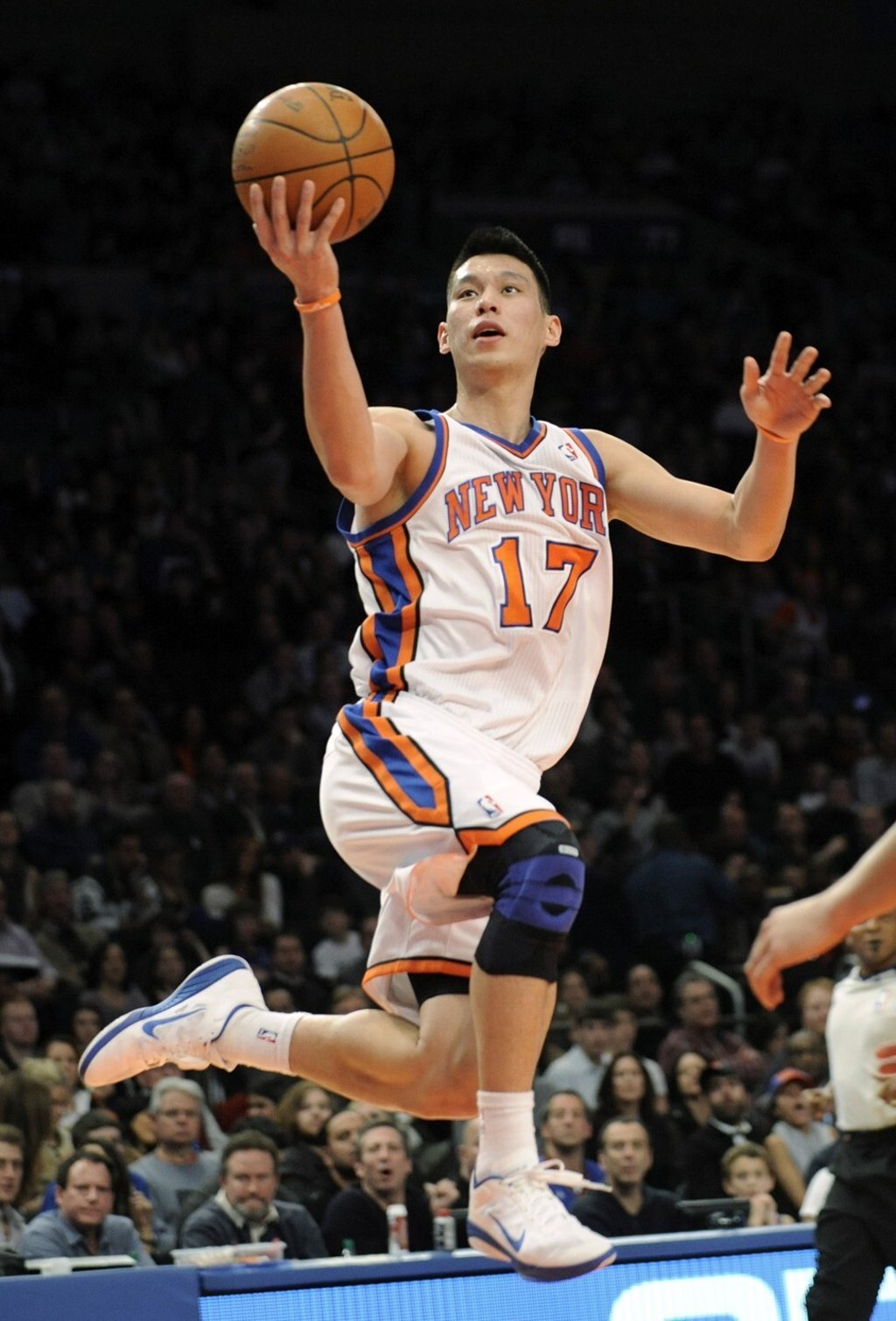 Jeremy Lin in action for the New York Knicks in 2012. Photo: AP