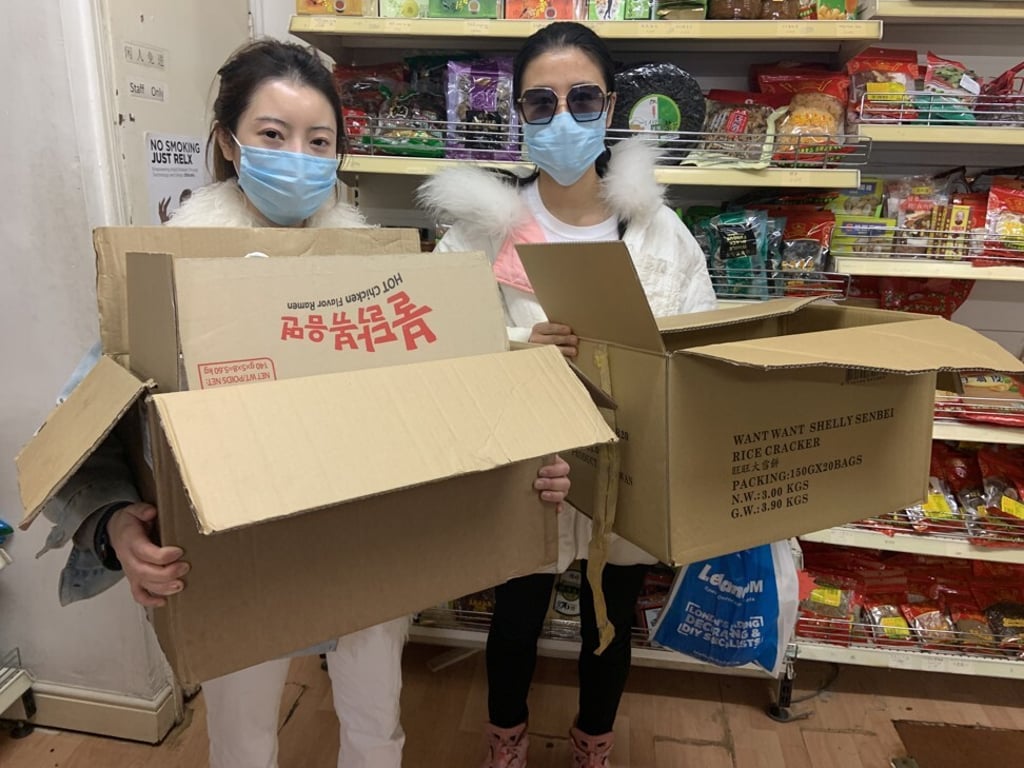 Serina and Spencer, two students from Beijing in London, amid the coronavirus pandemic. Photo: handout