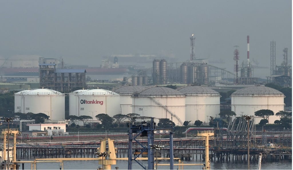 Oil storage tanks on Jurong island off Singapore. Photo: AFP Oil storage tanks on Jurong island off Singapore. Photo: AFP