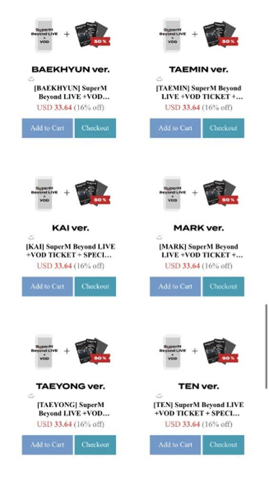 マーク　superM AR ticket set beyond live SUPERM TEN Beyond LIVE SPECIAL AR TICKET + Photocard