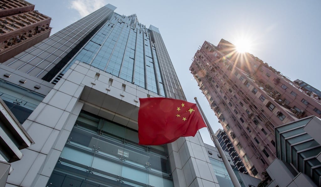 Beijing’s Hong Kong liaison office has been at the centre of controversy this month after condemning opposition lawmakers it said were holding up Legco businesses with filibustering tactics. Photo: Bloomberg