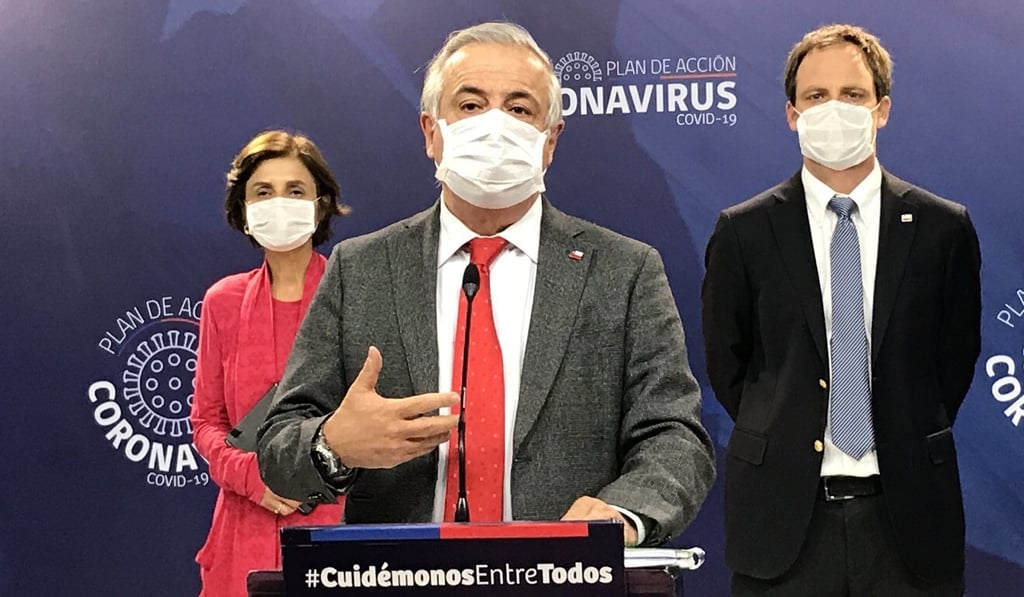 Chile’s Health Minister Jaime Manalich speaks during a press conference on the Covid-19 pandemic in Santiago, Chile on April 16. Photo: Chile's Ministry of Health via Xinhua Chile’s Health Minister Jaime Manalich speaks during a press conference on the Covid-19 pandemic in Santiago, Chile on April 16. Photo: Chile's Ministry of Health via Xinhua