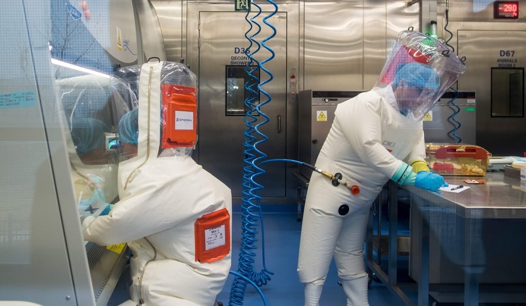 The institute runs the country’s only level-four biosafety laboratory that carries out research on the most dangerous pathogens. Photo: AFP The institute runs the country’s only level-four biosafety laboratory that carries out research on the most dangerous pathogens. Photo: AFP