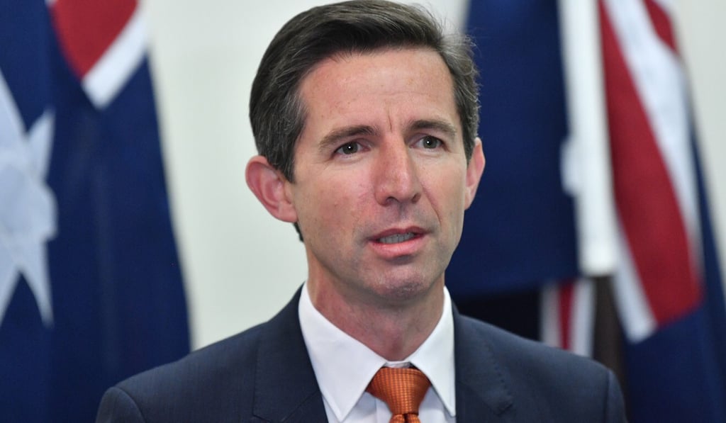 Trade Minister Simon Birmingham said the Australian policy position would not change. Photo: EPA-EFE