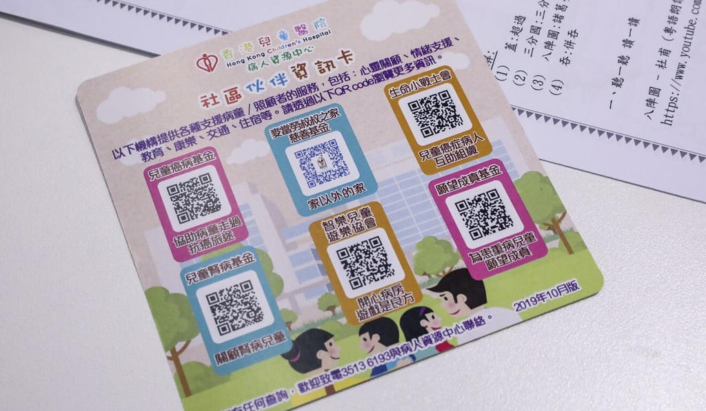 Hong Kong Children’s Hospital has prepared gift bags, toys, books, handicraft materials, and colourful brochures of infection prevention for the little patients. Photo: K.Y. Cheng