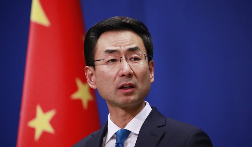 Chinese foreign ministry spokesman Geng Shuang accused the US of “political manipulation”. Photo: EPA-EFE