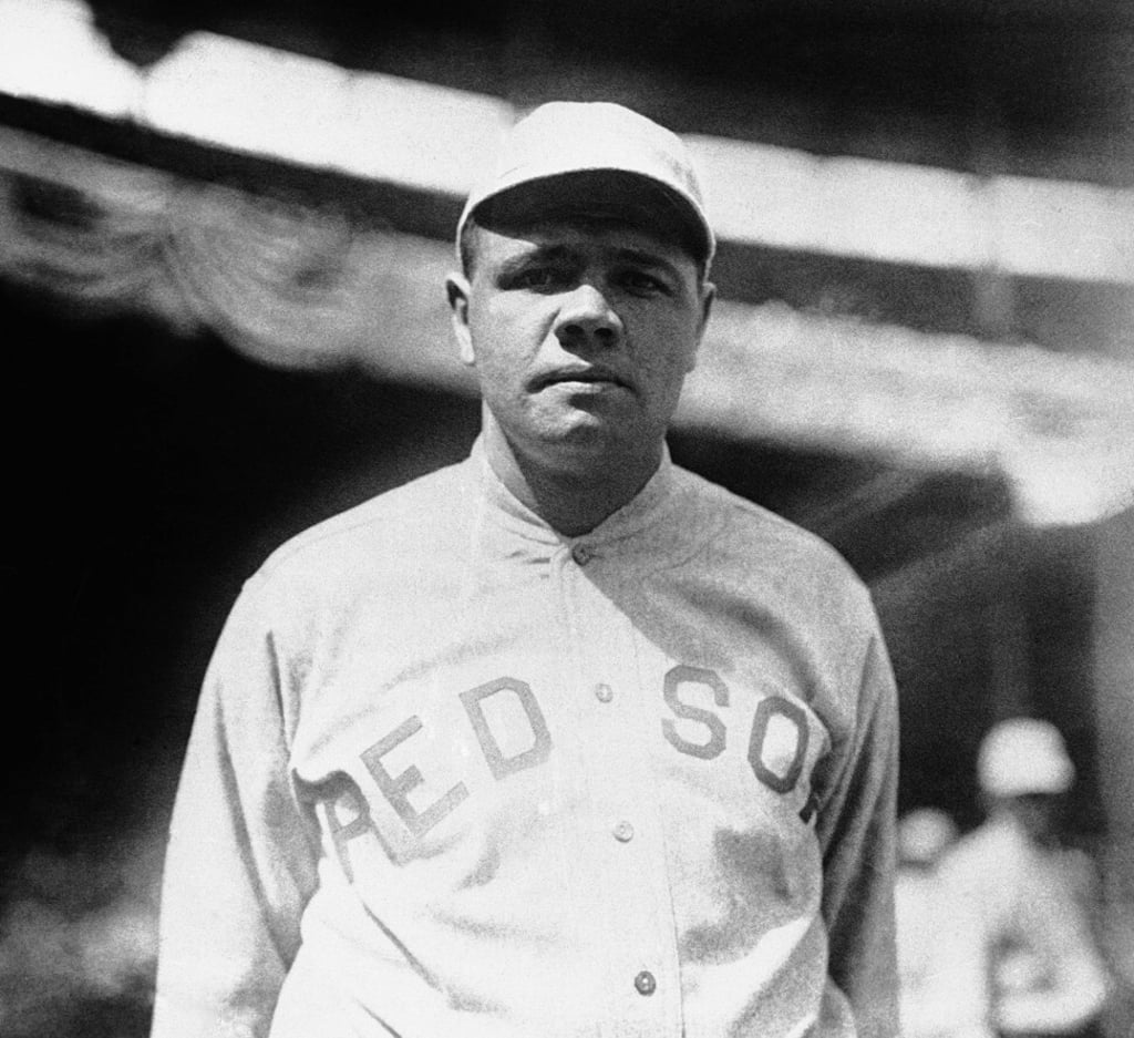 Boston Red Sox player Babe Ruth. Photo: AP
