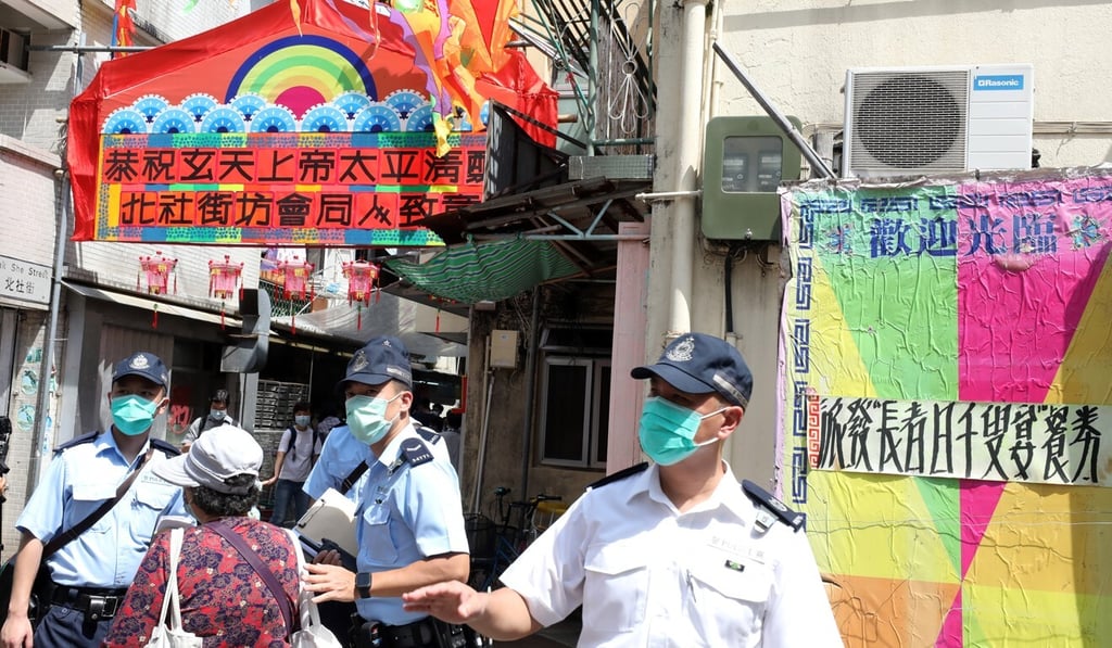 Police and organisers could not come to an agreement on the social-distancing rules over the Bun Festival’s iconic religious ceremony. Photo: Nora Tam