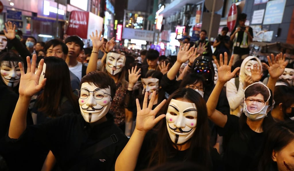 An April ruling by Hong Kong’s Court of Appeal said the government was within its rights to cite ‘public danger’ in enacting a ban on masks, though the ban would be unconstitutional if applied to lawful gatherings. Photo: Sam Tsang