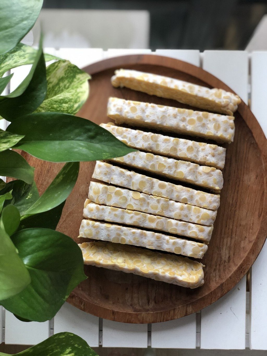 Leong’s handmade, organic, non-GMO tempeh.
