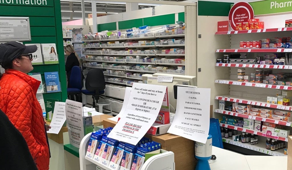 An out-of-stock pharmacy in Rustington, Sussex, England. Photo: Neil Newman An out-of-stock pharmacy in Rustington, Sussex, England. Photo: Neil Newman