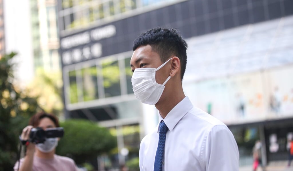 Sin Ka-ho pleaded guilty at District Court in Wan Chai. Photo: Winson Wong