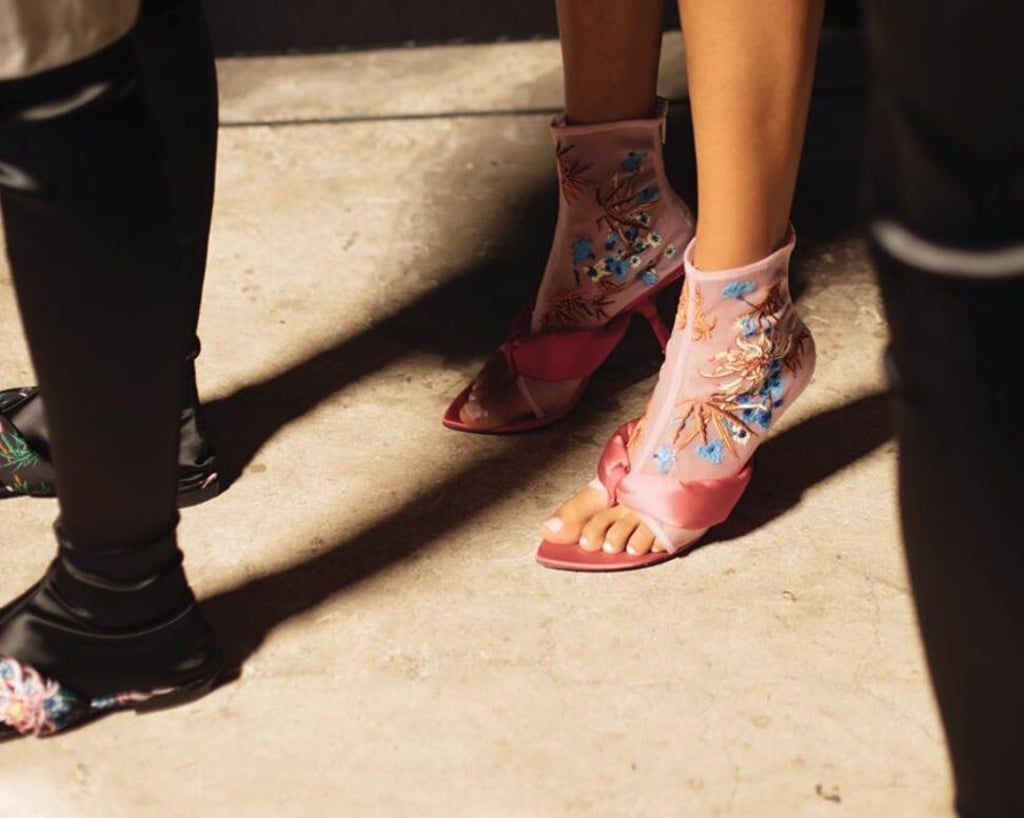 Kenzo breaks the boundaries between sandals boots and socks. Photo: Handout Kenzo breaks the boundaries between sandals boots and socks. Photo: Handout