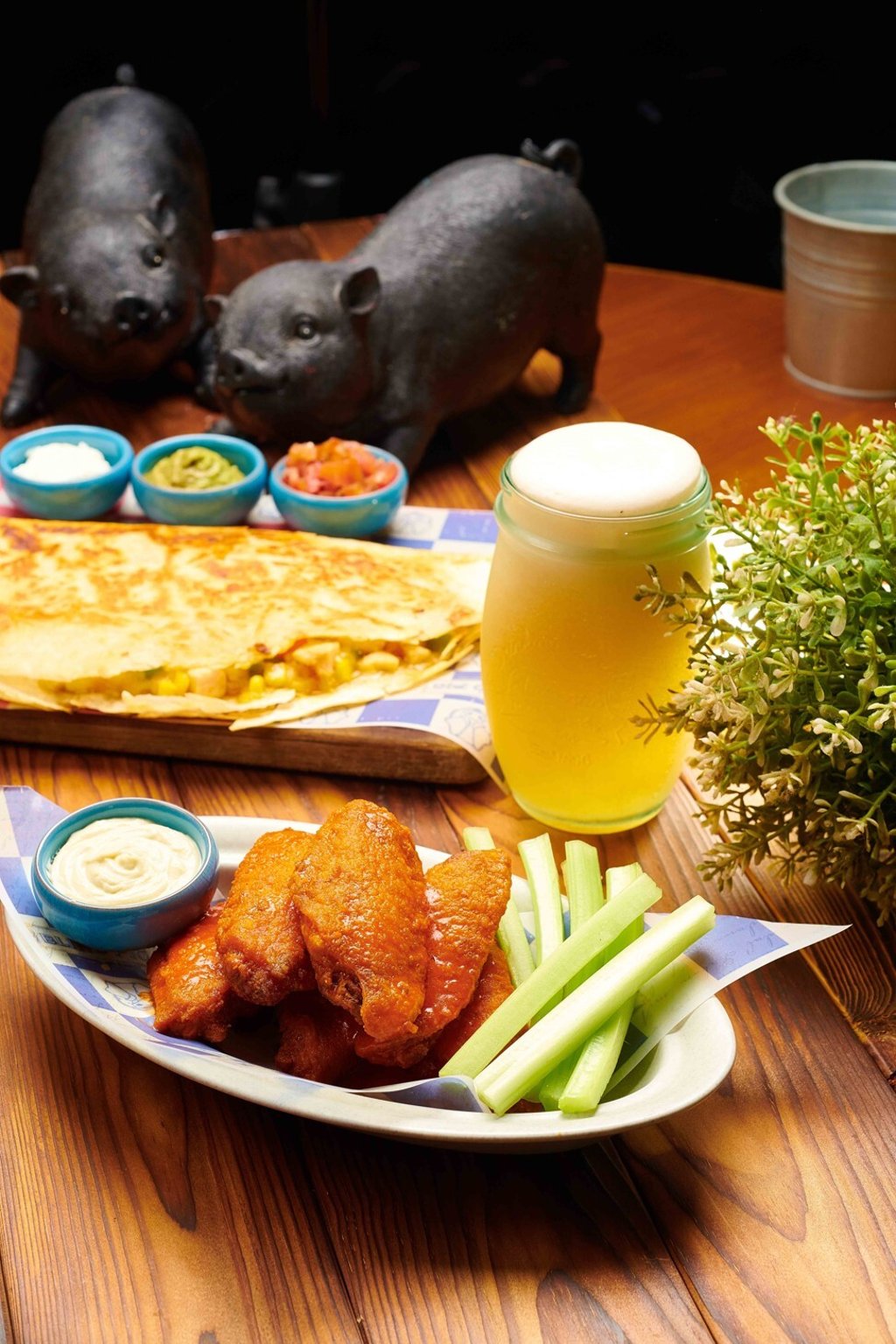 Buffalo wings at Sai Wan Ho’s new sports bar, The Blind Pig. Photo: handout