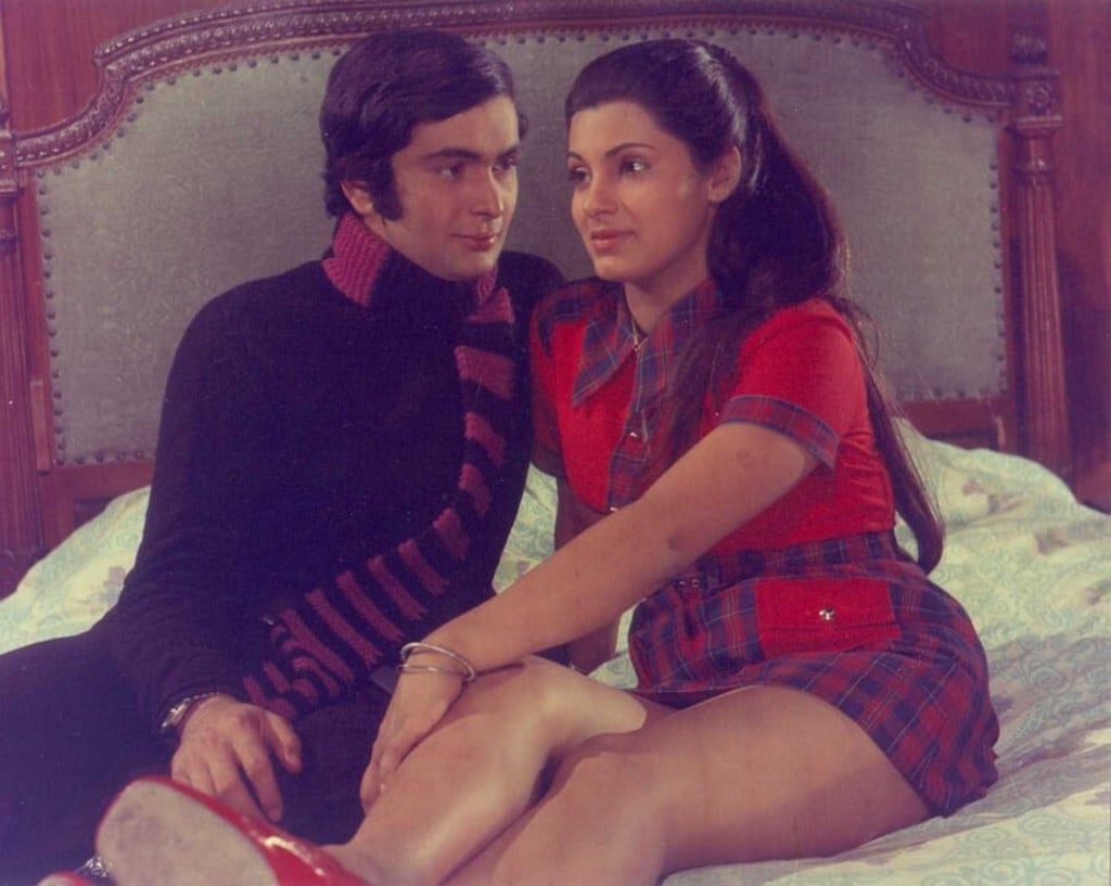 Rishi Kapoor with Dimple Kapadia in Bobby. Rishi Kapoor with Dimple Kapadia in Bobby.