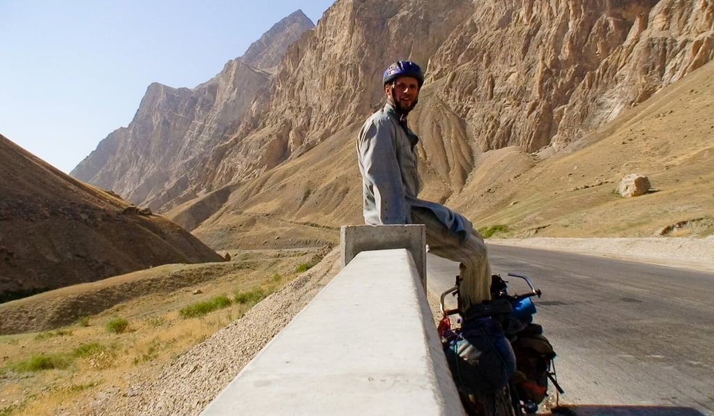 Rob Lilwall cycling through Afghanistan – he combated fear with preparation.