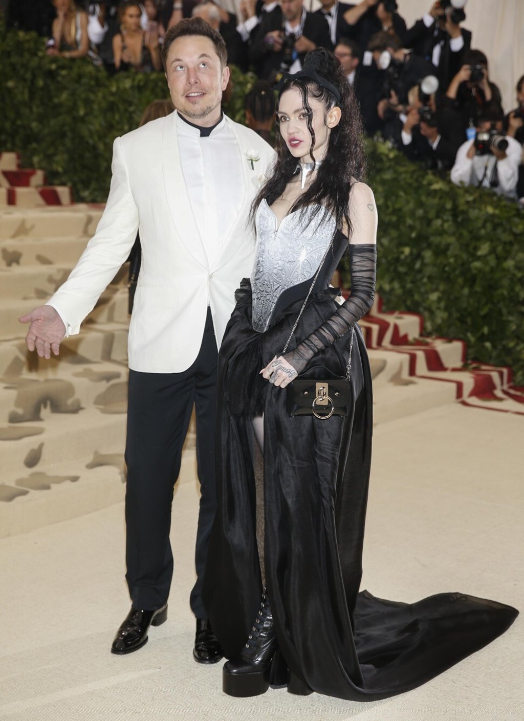 Proud new parents, Elon Musk and Grimes. Photo: Reuters