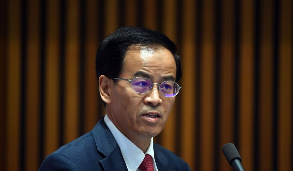 China’s ambassador to Australia Cheng Jingye attends an Australia-China Business Council event in Canberra in June 2017. Photo: EPA