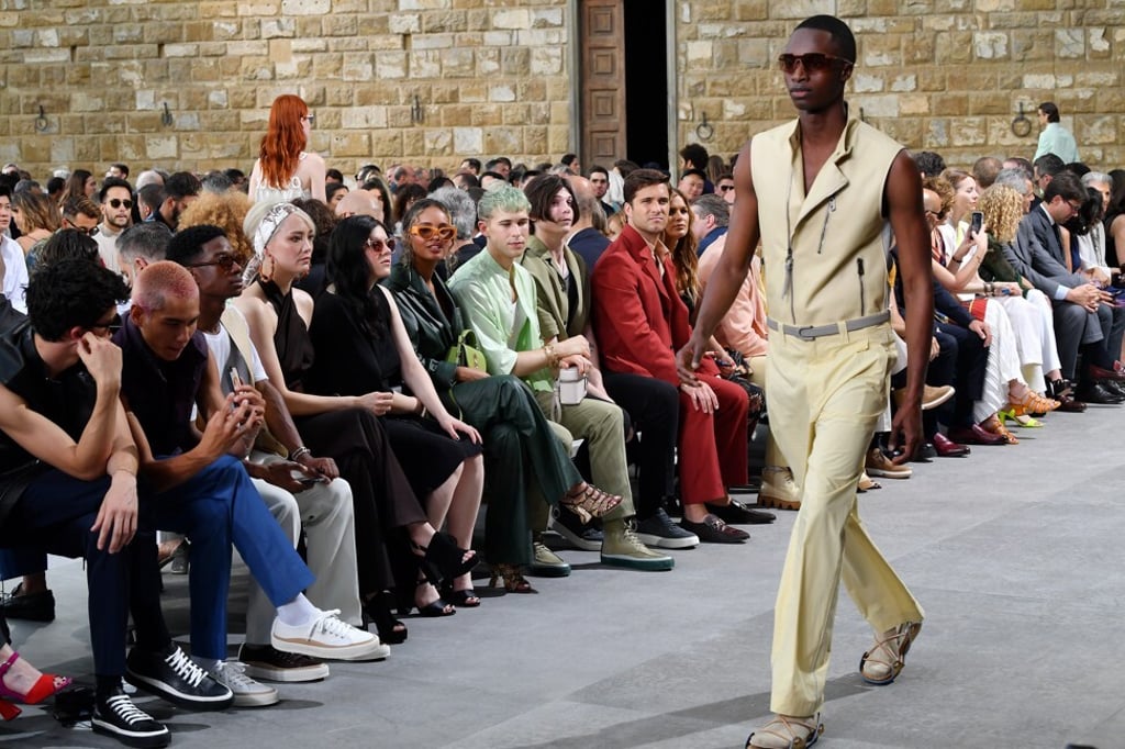 Salvatore Ferragamo’s spring/summer 2020 menswear show held in Florence, Italy. The brand’s birthplace marked creative director Paul Andrew’s menswear debut. Photo: Getty Images for Salvatore Ferragamo