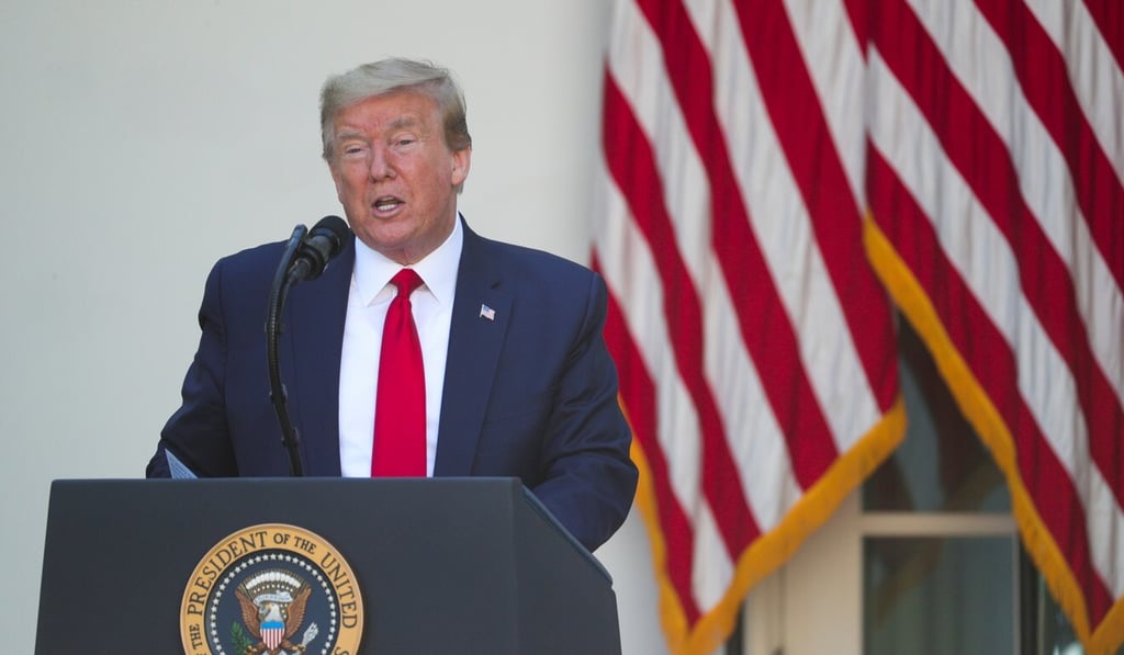 US President Donald Trump delivers remarks at the White House on May 7. Photo: Reuters US President Donald Trump delivers remarks at the White House on May 7. Photo: Reuters