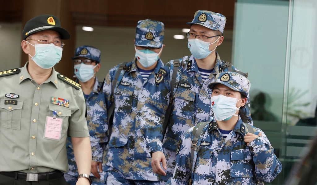 To date, the PLA has dispatched medical teams to almost a dozen countries. Photo: EPA-EFE