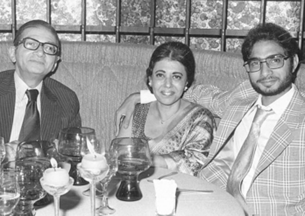 (From left) Rusy and Purviz Shroff, with their late son Zarir who was killed in a car accident in 1991. Photo: Purviz Shroff