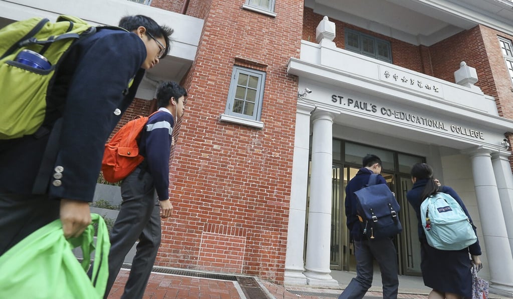 St Paul's Co-educational College is one of at least 10 Hong Kong schools the Post has confirmed will freeze fees for the coming year. Photo: Felix Wong