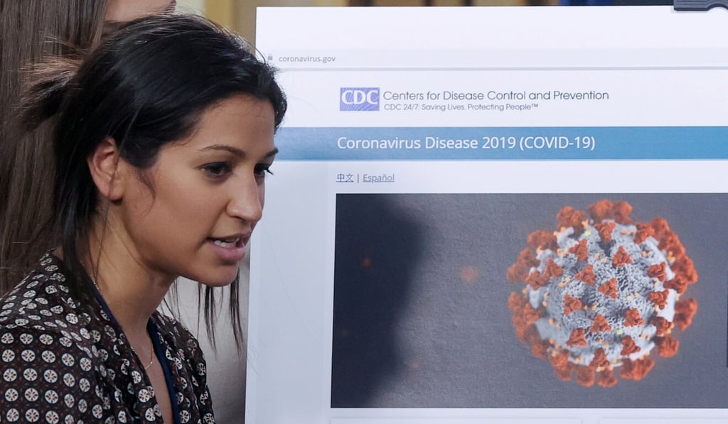 Katie Miller, press secretary for US ‪Vice-President Mike Pence‬, tested positive for Covid-19 on Friday. Photo: Reuters