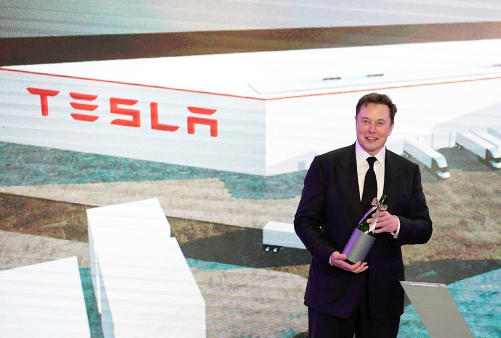 Tesla Inc CEO Elon Musk attends an opening ceremony for Tesla China-made Model Y program in Shanghai, China. Photo: Reuters