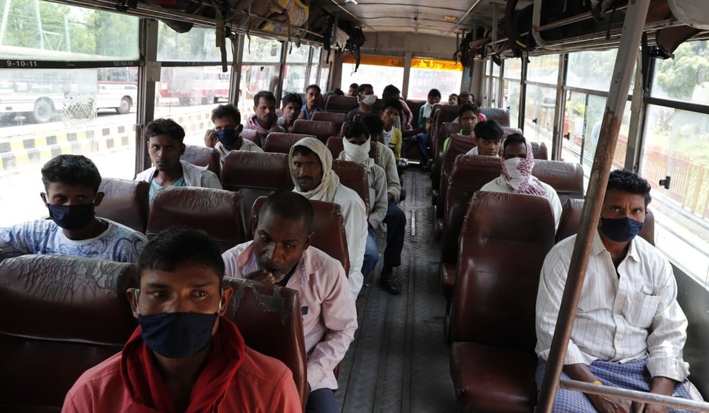 India’s lockdown has driven many workers back to their hometowns in the countryside. Photo: AP India’s lockdown has driven many workers back to their hometowns in the countryside. Photo: AP