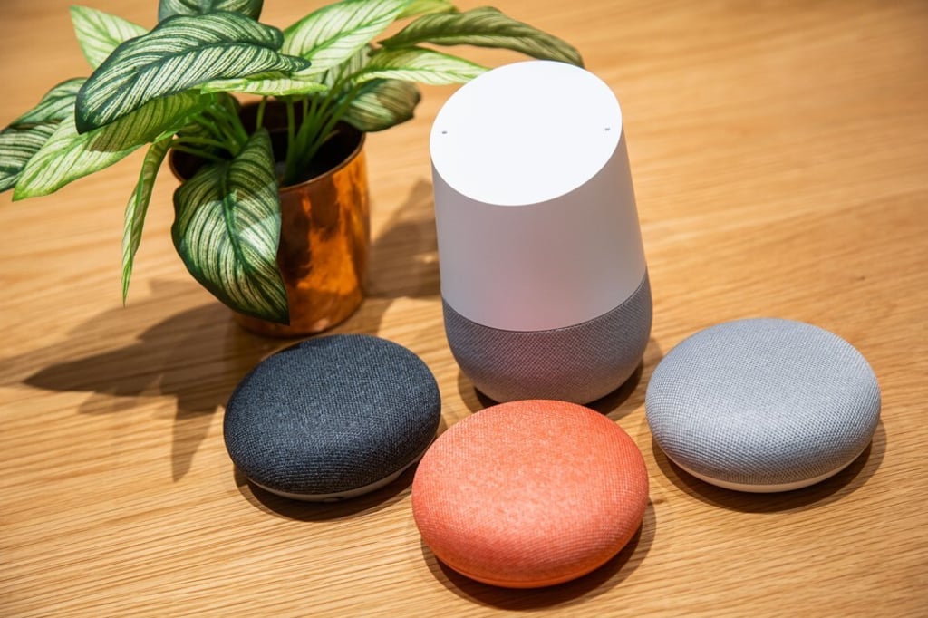 Smart speakers like Google Home could become a far more common feature at places like hotels and other rental properties in the future. Photo: Google