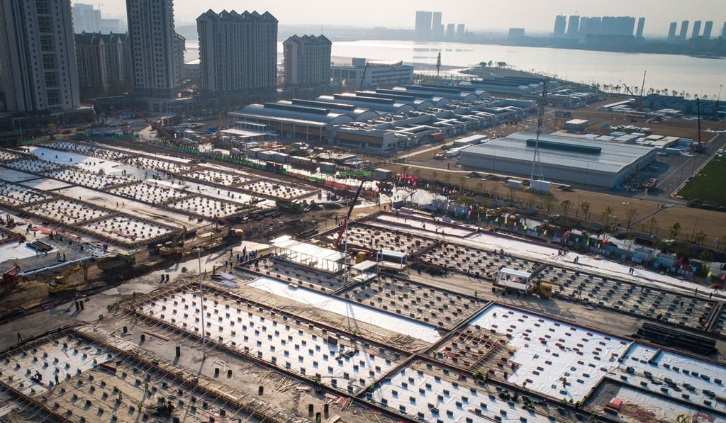 Leishenshan Hospital was built at speed in January to treat Covid-19 patients. A team of medical experts at the hospital will receive an innovation award. Photo: Xinhua