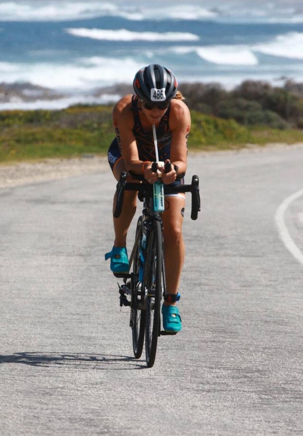 Samantha Holyoak takes part in the Ironman 70.3 World Championship in South Africa in 2018. She is well aware of the dangers of heat-related illnesses. Samantha Holyoak takes part in the Ironman 70.3 World Championship in South Africa in 2018. She is well aware of the dangers of heat-related illnesses.